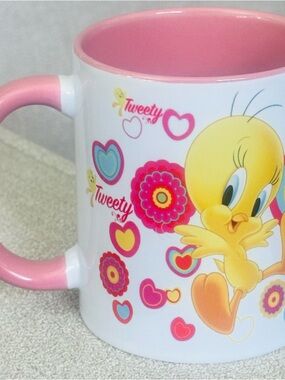 Tweety Bird 12 oz Mug Pink